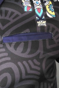 DS077 custom dart shirt design full printing dart shirt dart shirt manufacturer black detail view-6